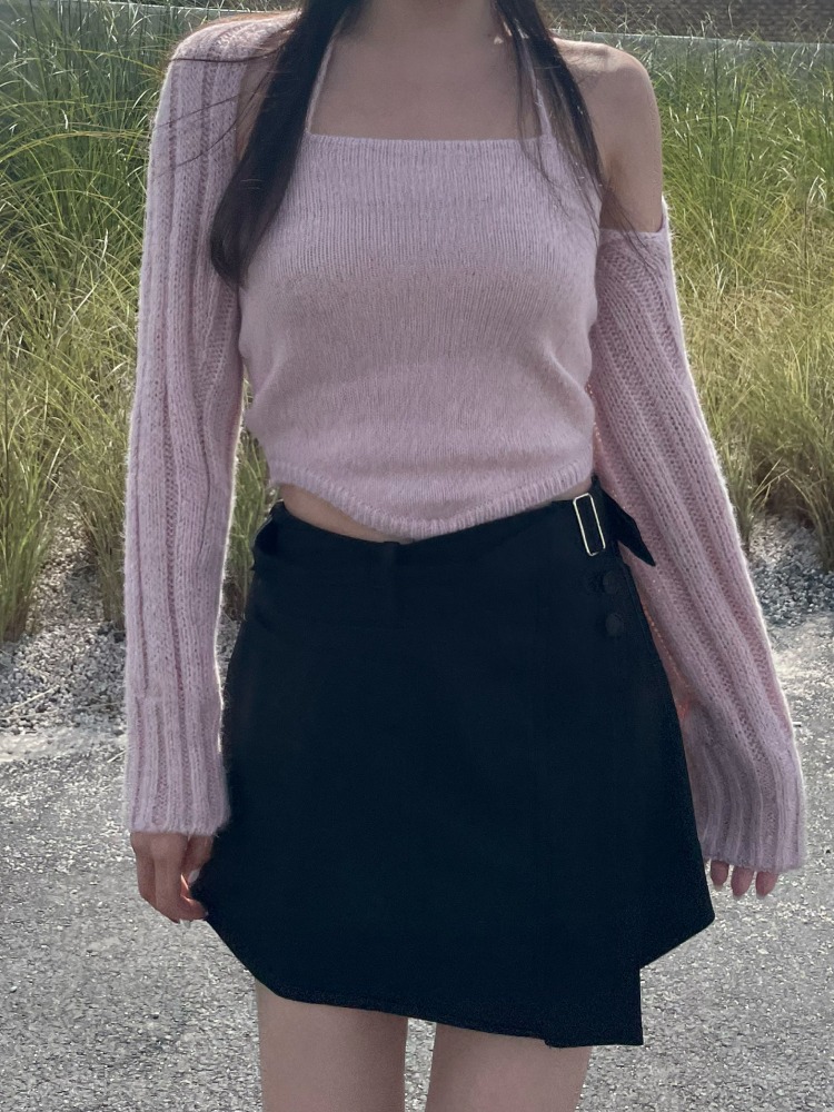 [Skirt] Popova belt skirt / 2 colors