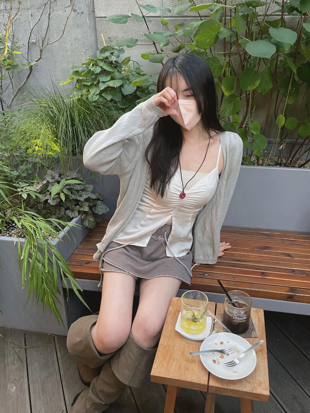 [Outer/ Top] Momoe two-way cardigan / 3 colors