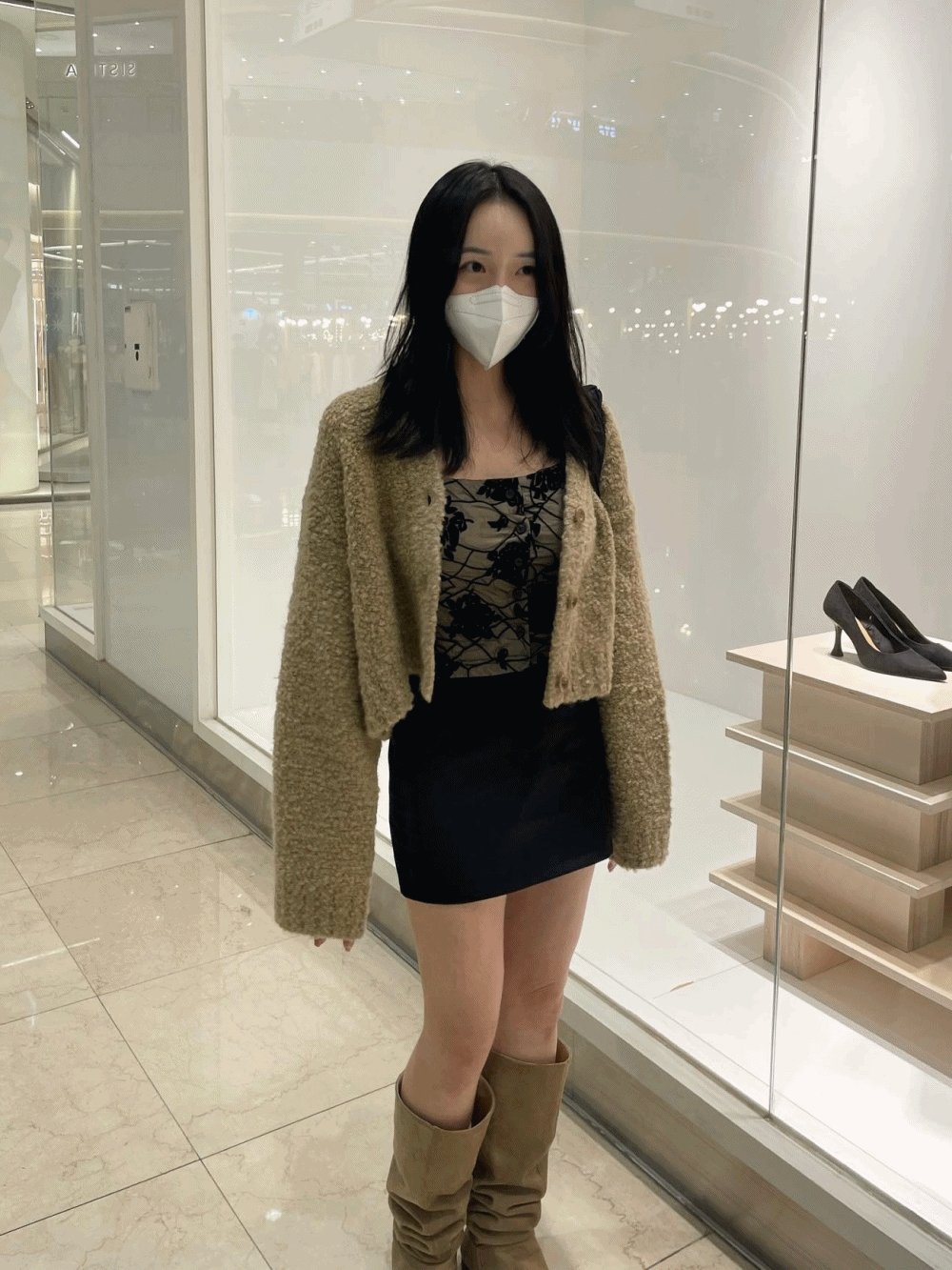 [Outer] Reiko Rose Cardigan / 2 colors
