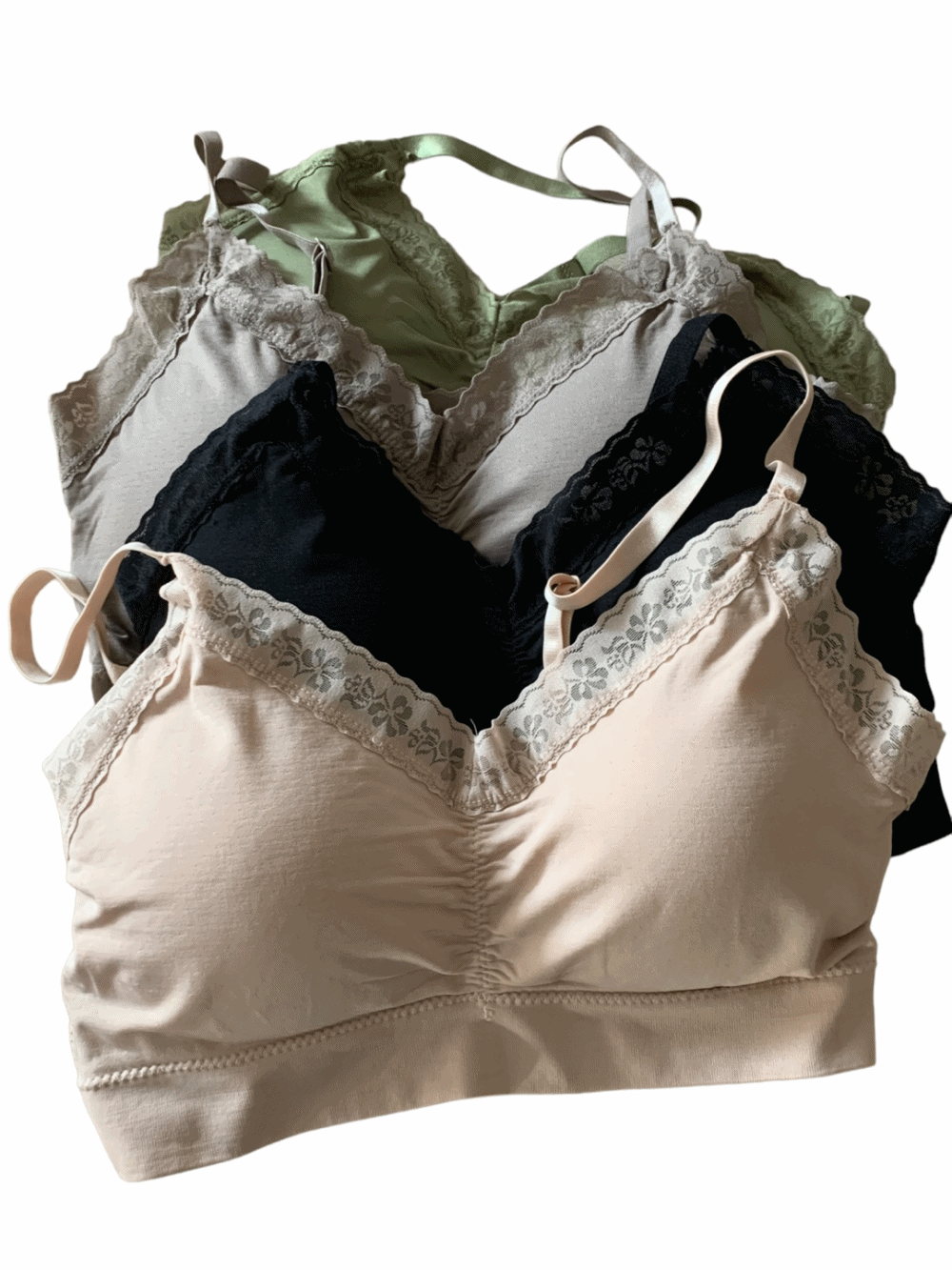[Innerwear] Saku Lace Bralette &amp; Underwear SET / 4 colors