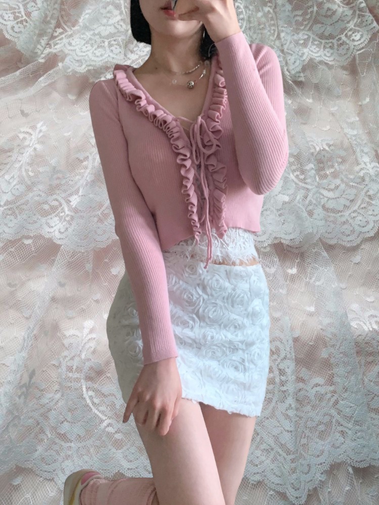 [Skirt] Roselet Lace Mini Skirt / 2 colors
