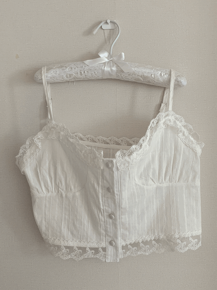 [Top/ Innerwear] Percy Lace Bustier Top / one color
