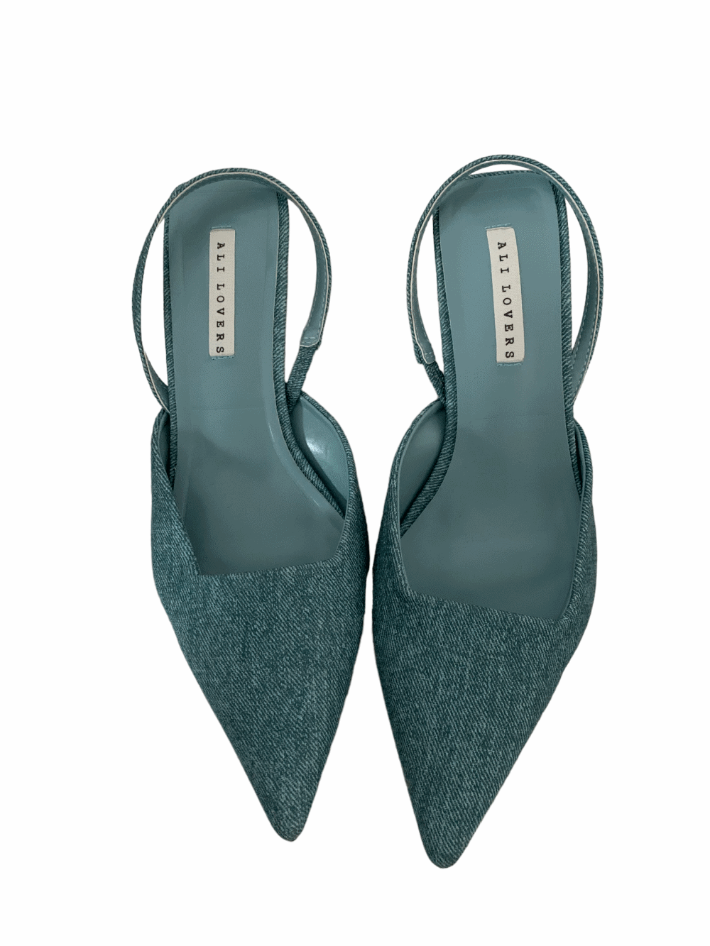 [Shoes] Denim Slingback Heels / one color