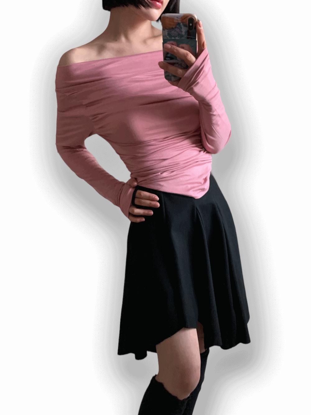 (재입고!) [Skirt] Bekke Unbalance Midi Skirt / one color