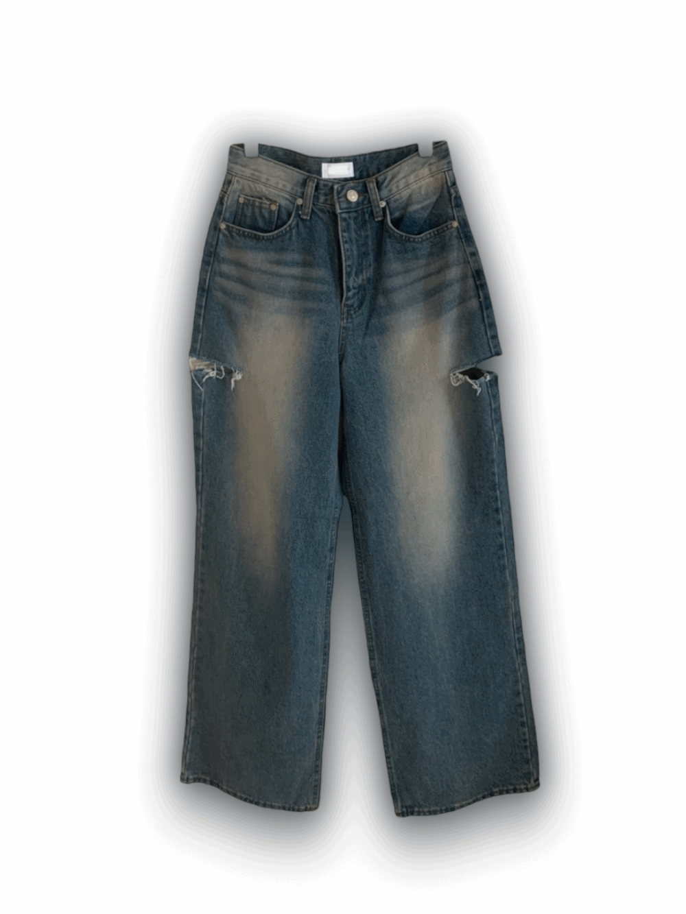 [Bottom] Cut-off Denim Jeans / one color
