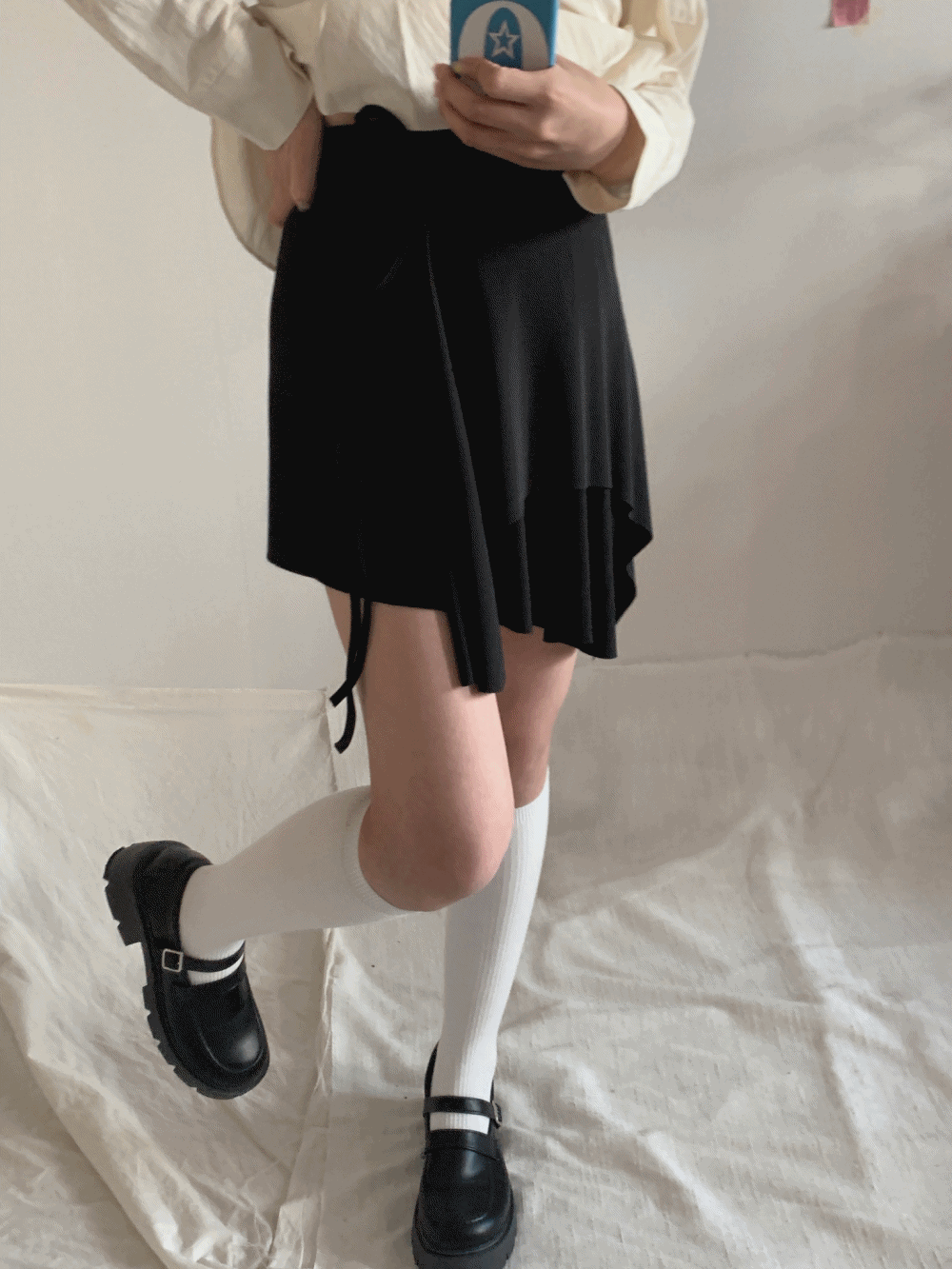 [Skirt] Kira Strap Layered Mini Skirt / 2 colors