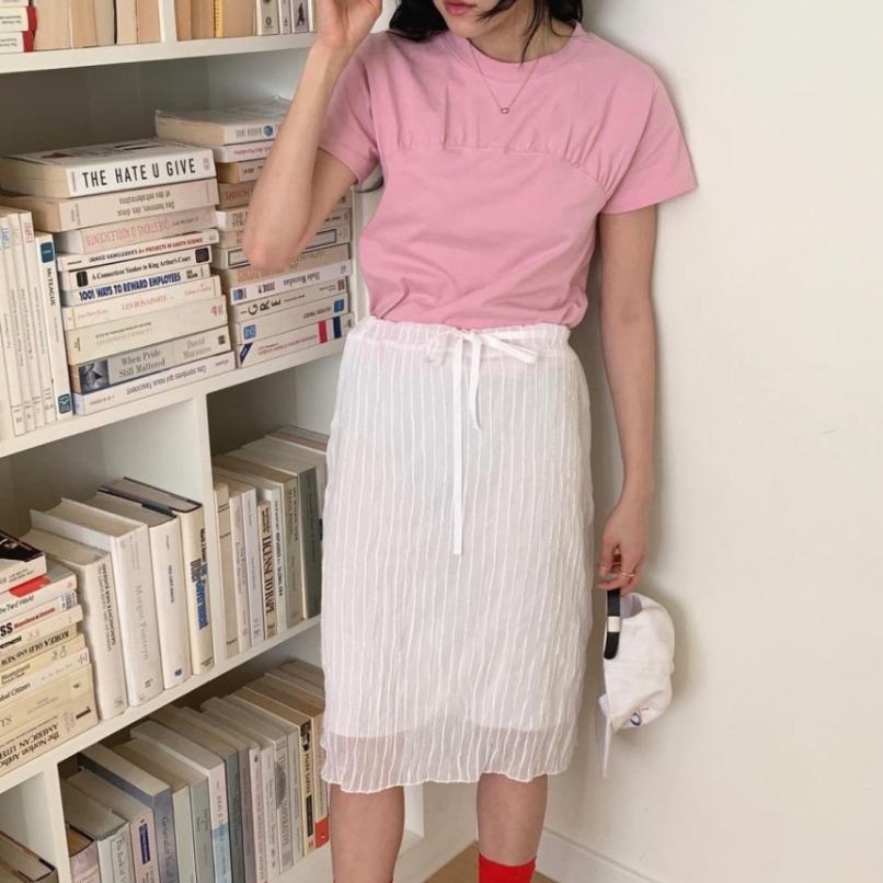 [Skirts] Twinkle wrinkle skirts(2color)