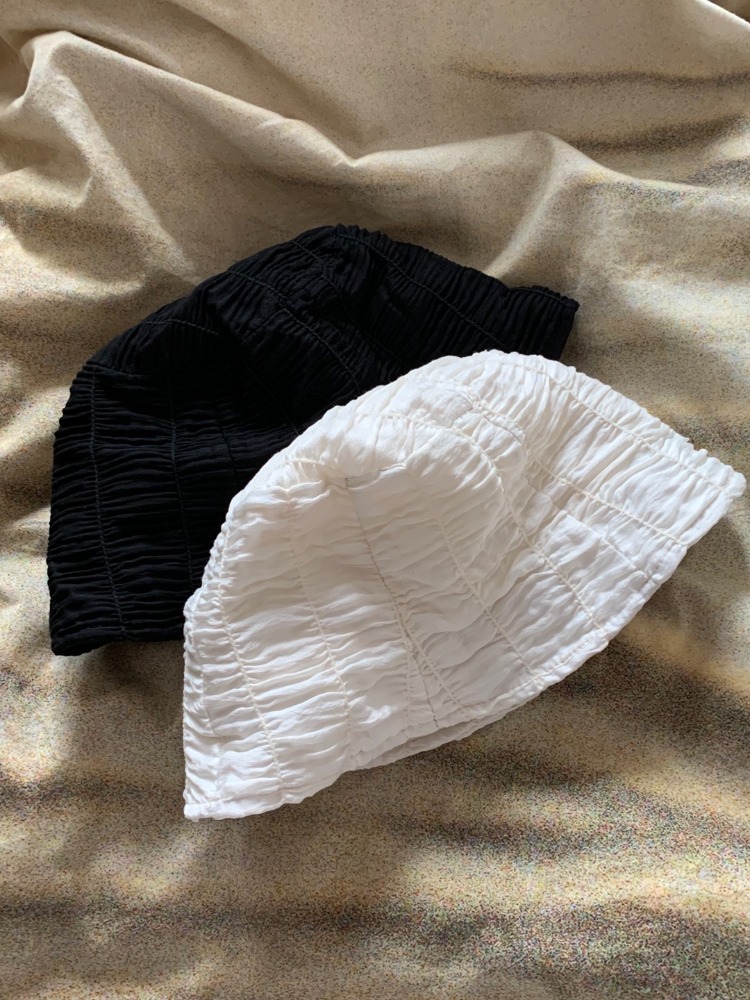 [Hat] Wrinkle bucket hat / 2 colors