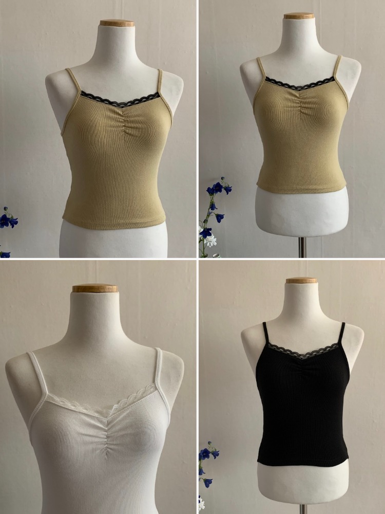 [Innerwear] Catkin lace sleeveless / 4 colors
