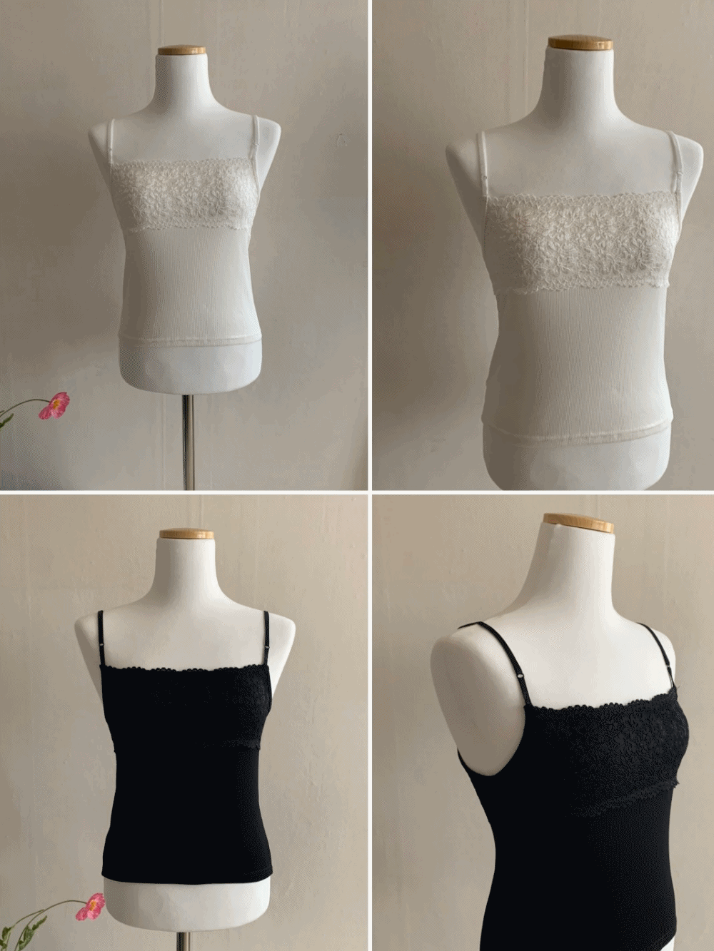 [Innerwear] Dandelion lace sleeveless / 5 colors