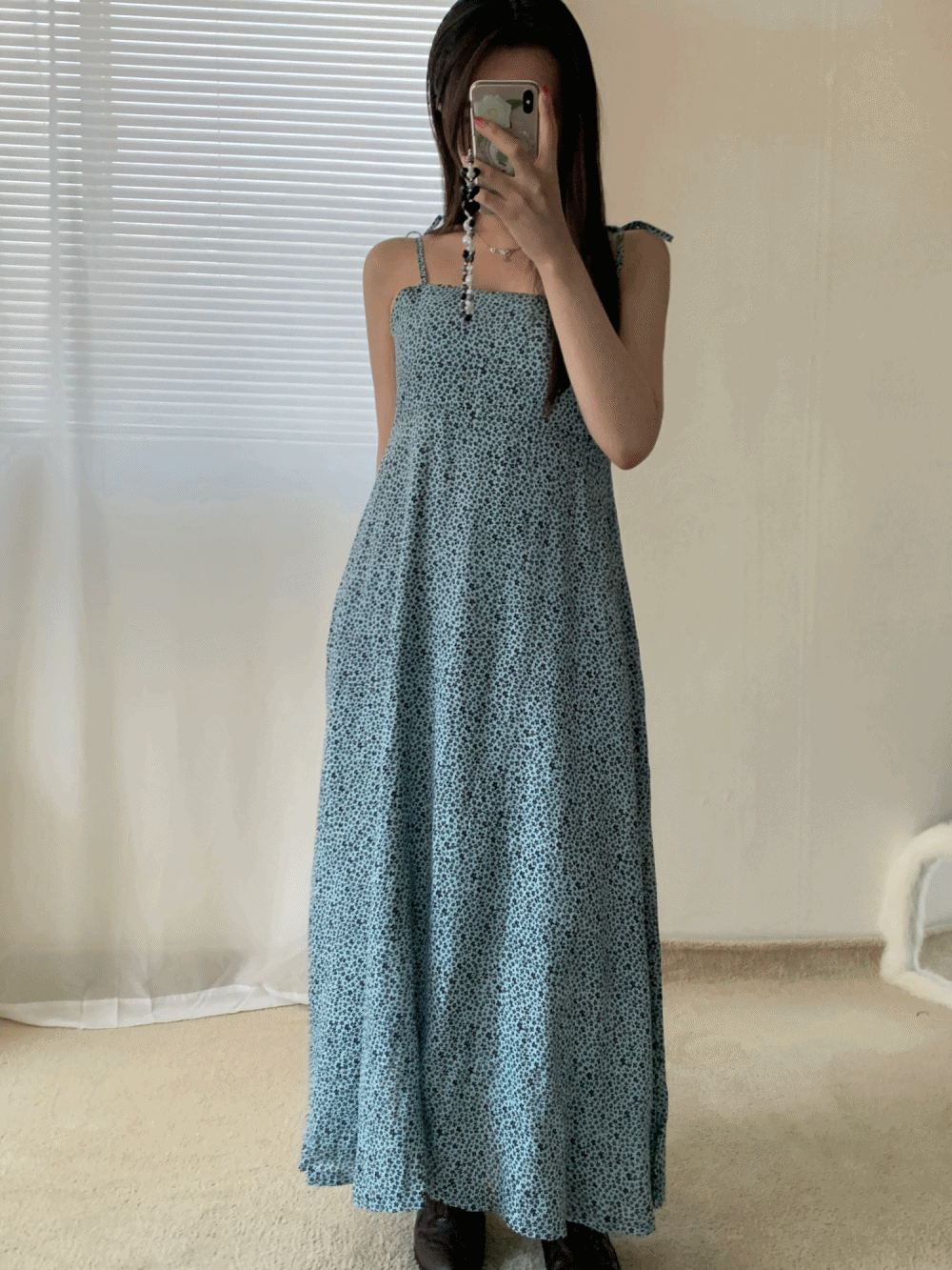 [Dress] Margherita flower bustier dress / 2 colors