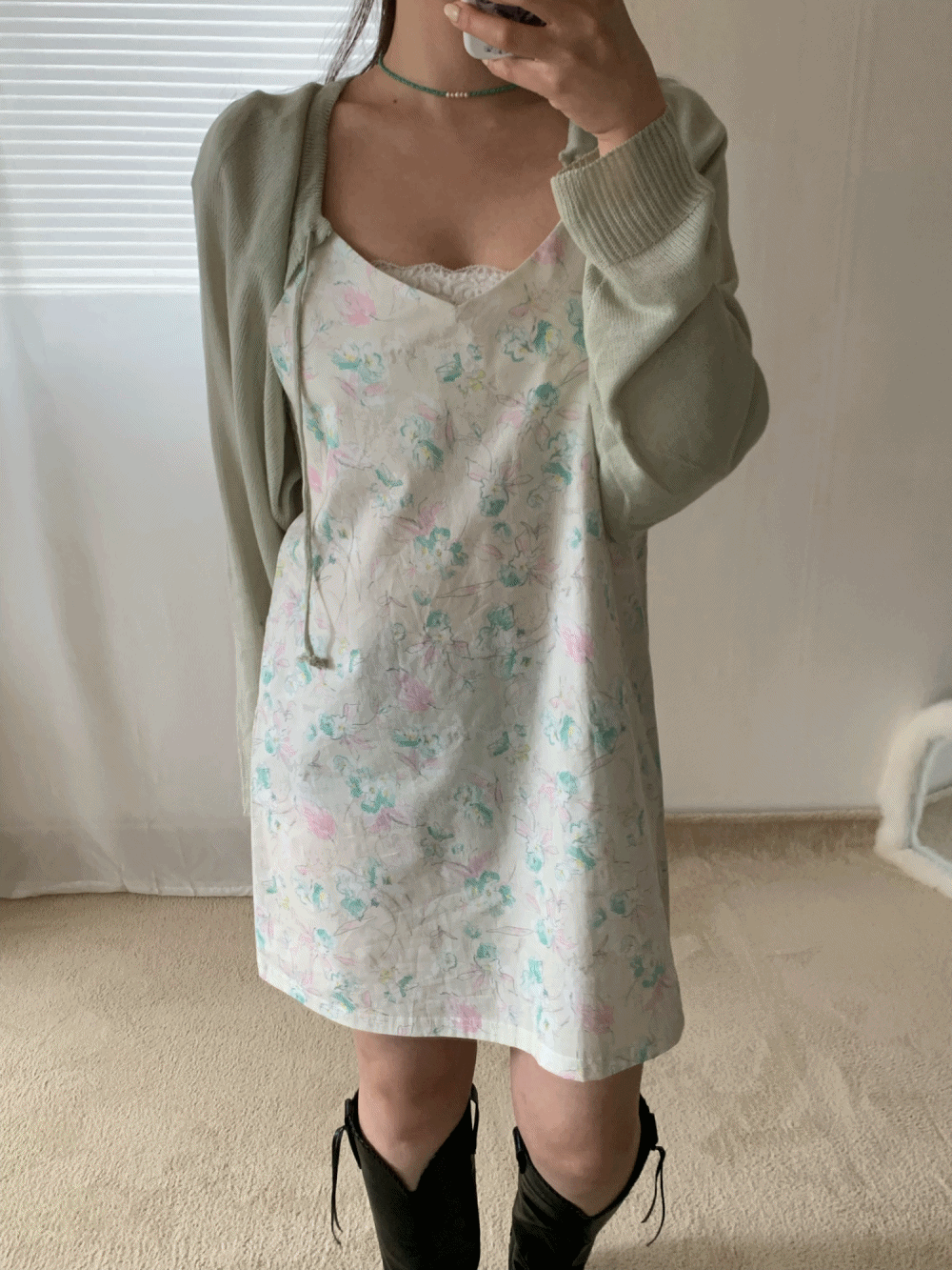 [Dress] Bayo drawing dress / 2 colors