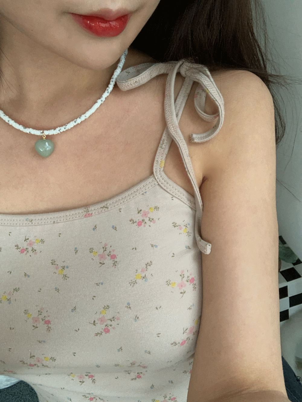 [Innerwear] Cheche ribbon sleeveless / 2 colors