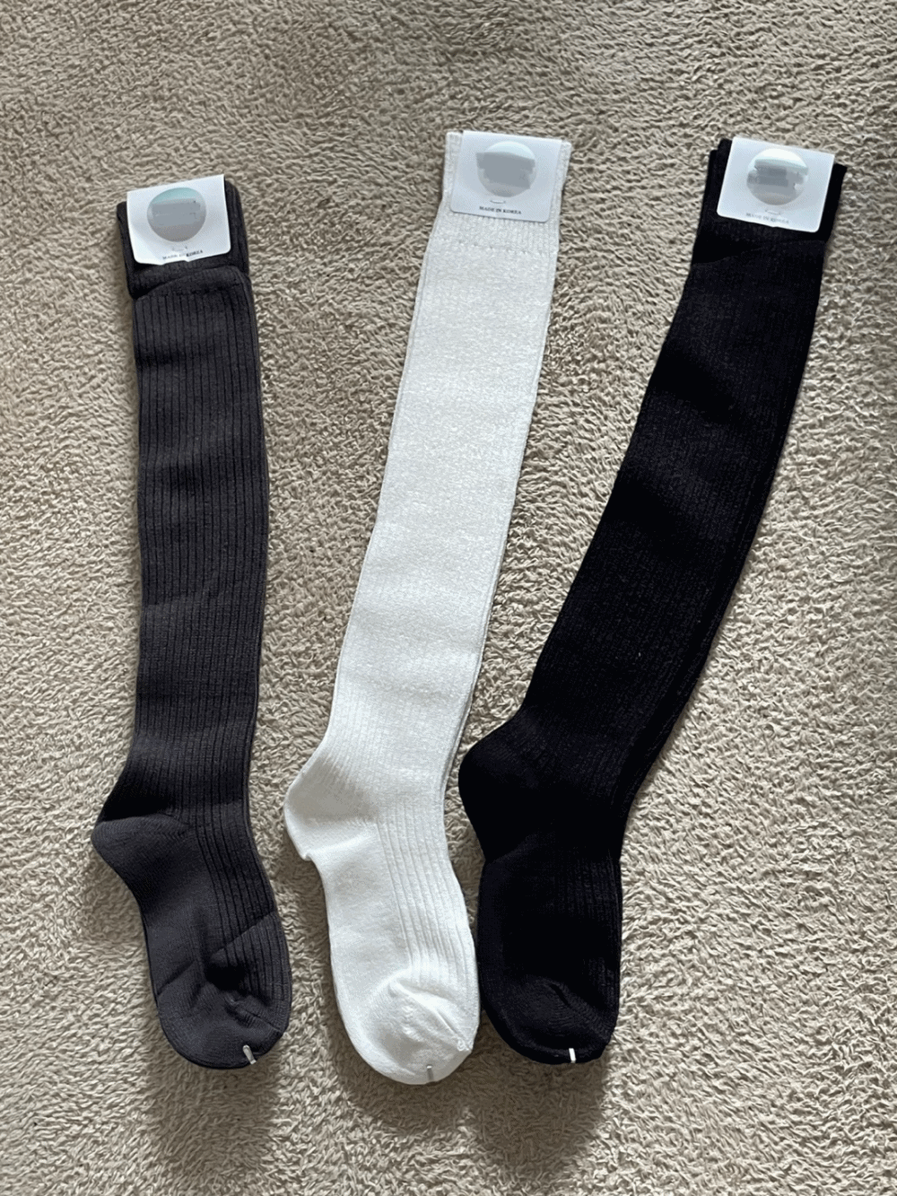 [Acc] Bold Knit Knee Socks / 3 colors