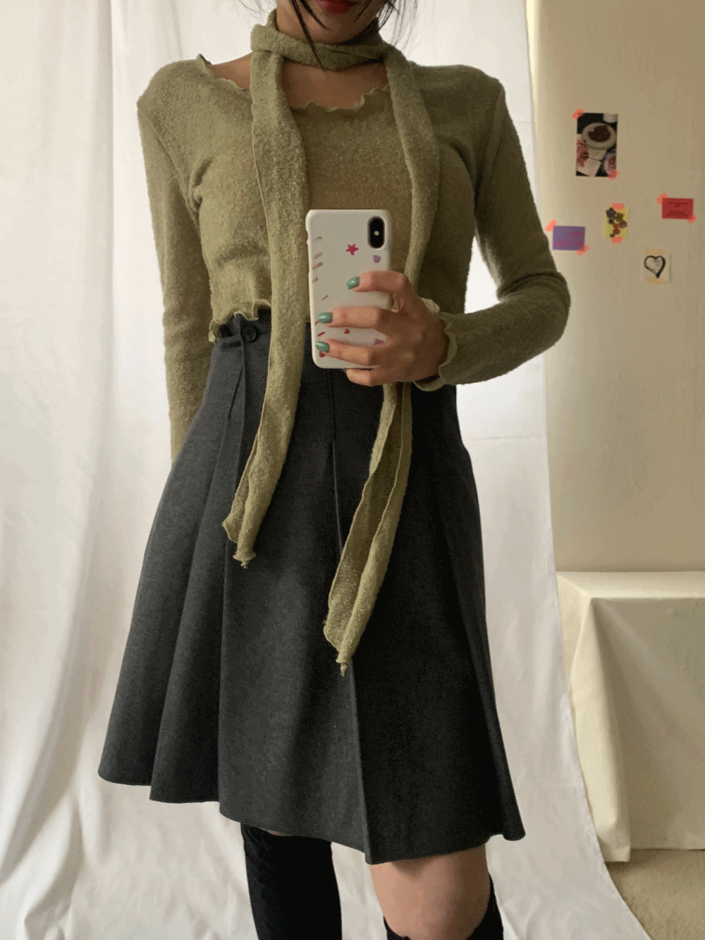 [Skirt] Sierra Pleats Midi Skirt / 2 colors